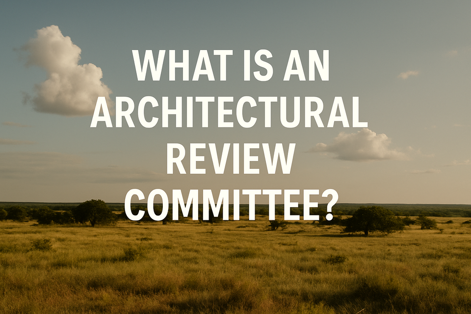 The Ultimate Guide to Architectural Review Committees (ARC) When Buying Texas Land