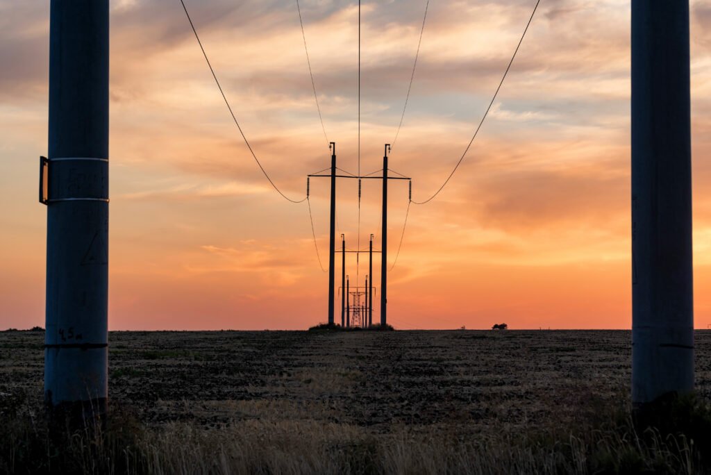 buying rural land in Texas utility poles